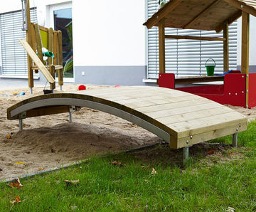 Crawling bridge - softwood play bridge for playgrounds and sandboxes