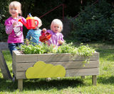 Salvia planting vat - softwood outdoor planter for children - on this page