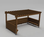 Sheldon Pergola SPG335 - modular timber pergola with seating