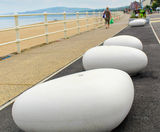 Stone Bench - multi-purpose free-shape concrete seat - on this page