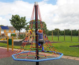 Rope Tree Stork's Nest - aluminum playground climbing net structure - on this page