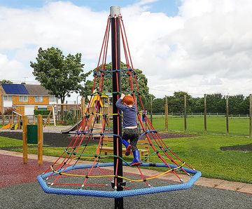 Rope Tree Stork's Nest - aluminum playground climbing net structure