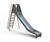 Slide With Ladder PH 150 cm - stainless steel playground slide with ladder 0