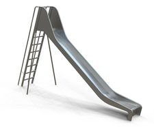 Slide With Ladder PH 200 cm - stainless steel playground slide with ladder
