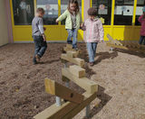 Balancing Station Terraserpe - outdoor wood balance play equipment - on this page