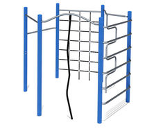 Hexagonal climbing unit - steel playground climbing frame for outdoor use