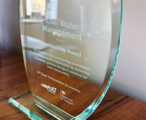 Civil Water Management wins Department for Transport Sustainability Award