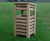 Hastingwood - closed top iroko hardwood outdoor litter bin 0