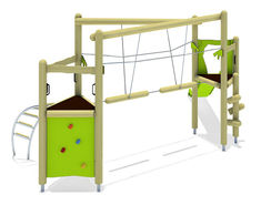 Asurka play unit, solo - outdoor wood playground for children