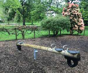 4 Person Seesaw - timber outdoor playground equipment for children