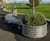 Centerline CLPL - contemporary round steel outdoor planter 2