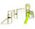 Belfi play unit, solo - outdoor larch wood playground climbing structure 6