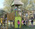 Belfi play unit, solo - outdoor larch wood playground climbing structure 1