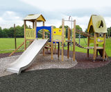 Sam play unit, solo - wood playground structure for outdoor play - on this page