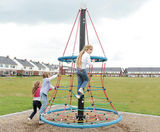 Aerie rope tree - aluminium group play climbing structure for outdoors - on this page