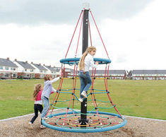 Aerie rope tree - aluminium group play climbing structure for outdoors
