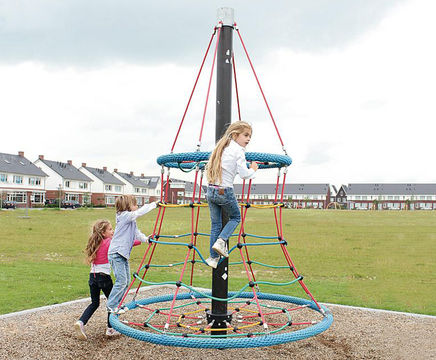 Aerie rope tree - aluminium group play climbing structure for outdoors