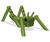 Grilli grasshopper play unit - green robinia wood carved animal play figure 2