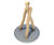 Carousel Leda Ø 1,15 - natural robinia wood playground roundabout 3