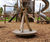 Carousel Leda Ø 1,15 - natural robinia wood playground roundabout 1