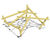 Terion climbing structure - softwood outdoor playground climbing frame 6