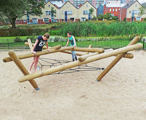 Terion climbing structure - softwood outdoor playground climbing frame