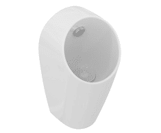 Sphero Maxi - 62cm back inlet closed shroud ceramic wall-mounted urinal
