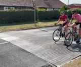 Sinusoidal Ramp - recycled rubber road speed bump for traffic calming - on this page