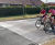 Sinusoidal Ramp - recycled rubber road speed bump for traffic calming 0