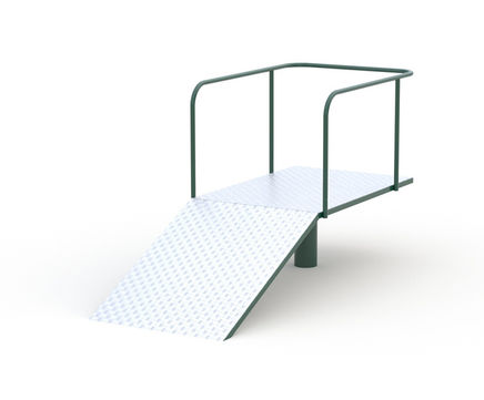 Aerial Runway Start Platform - aluminium access platform for zip lines