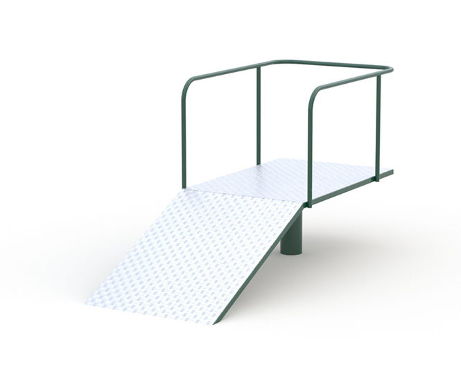 Aerial Runway Start Platform - aluminium access platform for zip lines