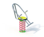 Stainless steel spring rocker for playgrounds and public parks