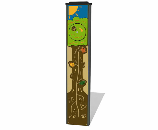 Sensory Totem - recycled HDPE outdoor interactive play panel