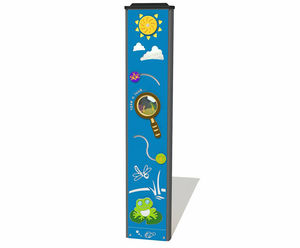 Minibeast Totem - recycled HDPE outdoor interactive play activity panel