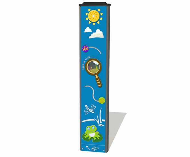 Minibeast Totem - recycled HDPE outdoor interactive play activity panel