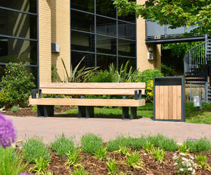 Seating and litter bins for revamped public realm - Dronfield Civic Hall