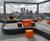 Loop Corner - 90° modular polyethylene outdoor bench 3