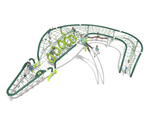 Clive the Crocodille - large rope multiplay climber for playgrounds