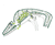 Clive the Crocodille - large rope multiplay climber for playgrounds 0