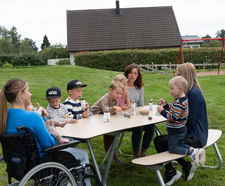 Bright, tough, practical: HPL outdoor furniture for demanding environments