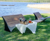 Sunbed Solberga - outdoor wood and steel sun loungers for public spaces - on this page