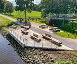 Street furniture helps transform canal into multifunctional urban space - on this page