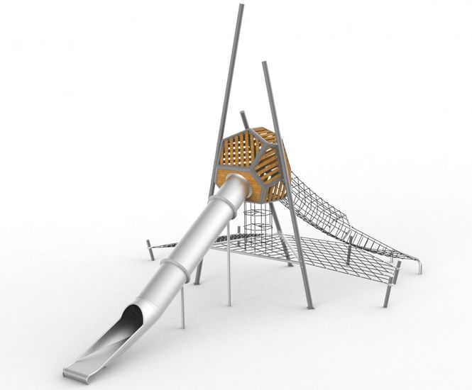 Galopin Redes - Noreto - steel rope climbing net for playgrounds and parks