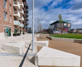 Canterbury Triangle - concrete outdoor communal seating module - on this page