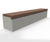 The Cheshire Bench - concrete and hardwood outdoor public seating 4
