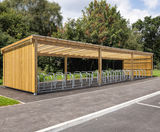 Sheldon Modular Timber Cycle Shelter - SCS302 - on this page