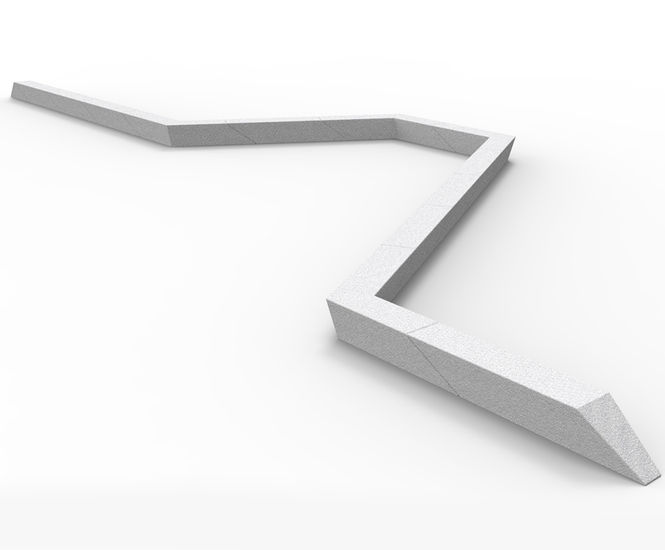 Delaware Bench - concrete outdoor seating for public spaces