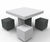 EcoFit Table And Seating - concrete outdoor table and bench set 0