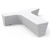 Georgia Bench - exposed concrete outdoor seating bench 3