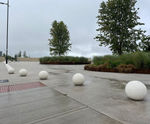 Concrete Balls - solid concrete spherical bollards